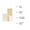 8 Pieces Wood Panels 5 x 7 inch Wooden Canvas Board Unfinished Wooden Panel Boards for Painting, Arts, Pouring Use with Oils, Acrylics